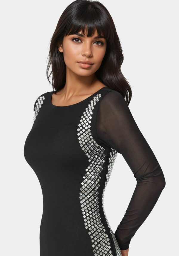BodyCon Embellished Knee Length Dress