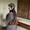 Sleek Crescent Chain Shoulder Bag
