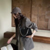 Sleek Crescent Chain Shoulder Bag