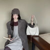 Sleek Crescent Chain Shoulder Bag
