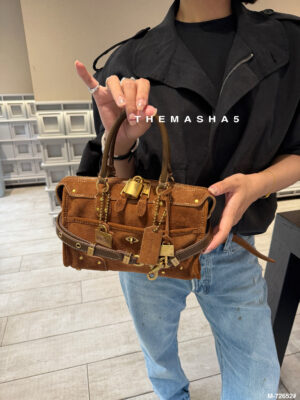 Vintage Lock Decor Mini Tote Handbag